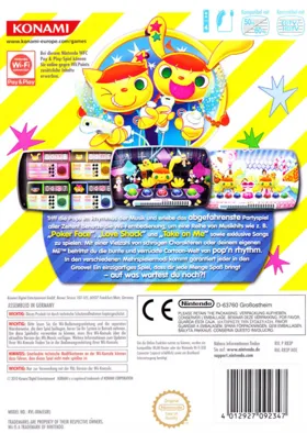 Pop'n Music box cover back